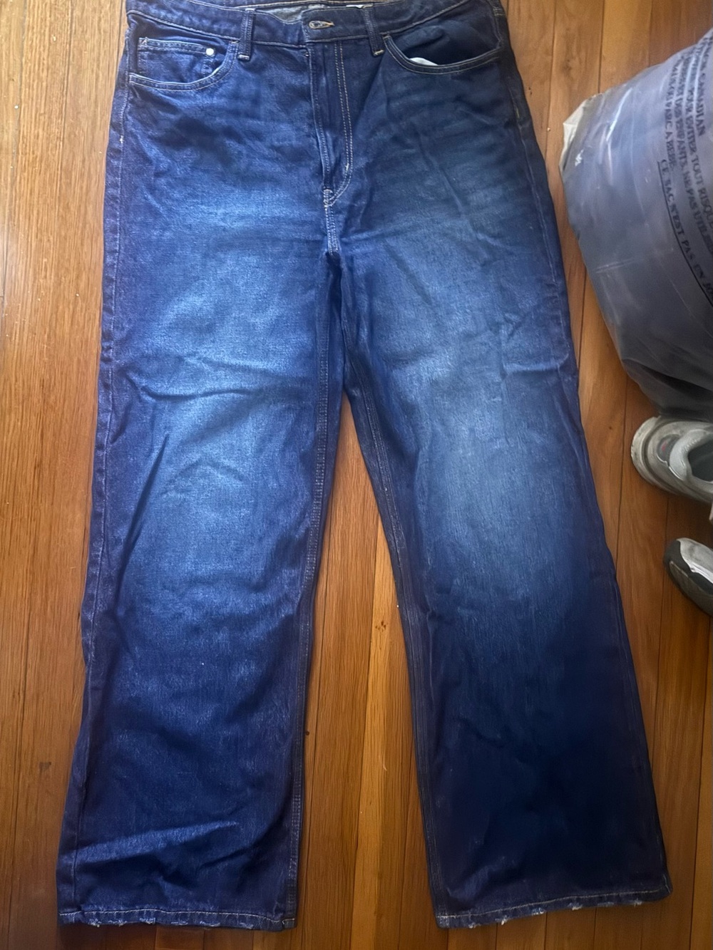 H&M Women's Dark Blue Boot Cut Jeans